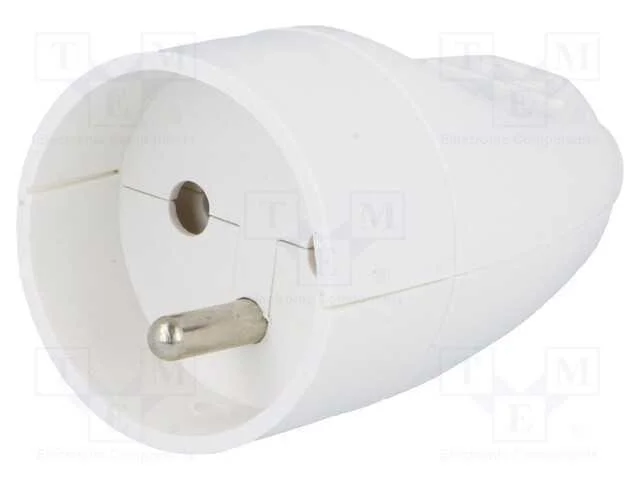 Conector: de Alimenta&ccedil;&atilde;o, F&ecirc;mea, Tomada, 2p+Pe, 250vac, 16a, Branca