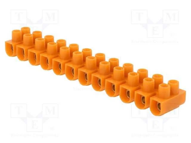 Bloco Terminal, Terminal Parafusado, 6mm2, 41a, Faixas: 12