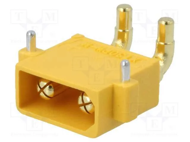 Tomada, de Alimenta&ccedil;&atilde;o Dc, Xt30, Macho, Pin: 2, para Pcb, Tht, 15a