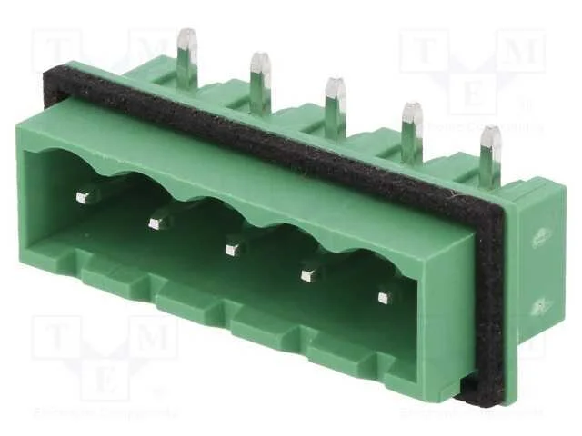 Bloco terminal separ&aacute;vel, 5,08mm, faixas: 5, angu.