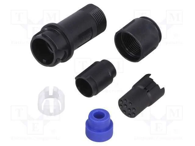 Conector: redondos, ficha, f&ecirc;mea, PIN: 10, sem co.