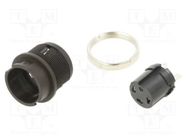 Conector: redondos, tomada, 678, f&ecirc;mea, PIN: 3, p.