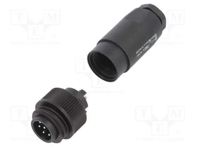 Conector: Redondos, Ficha, 692,693,Rd24, Macho, Pin: 7, Prateado