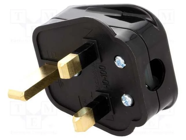 Conector: de Alimenta&ccedil;&atilde;o, Ficha, 2p+Pe, 250vac, 5a, Preta, Pin: 3