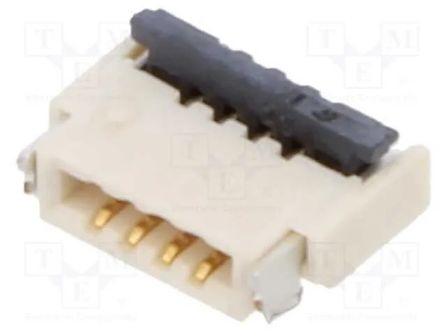 Conector: Ffc/Fpc, Horizontais, Pin: 4, Zif, Smt, 30v, 0,4a, -25&divide;85c