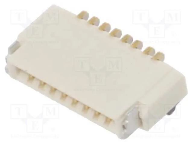 Conector: Ffc/Fpc, Horizontais, Pin: 8, Zif, Smt, 30v, 0,4a, -25&divide;85c