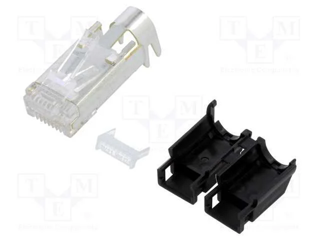 Ficha, Rj45, Tm21p, Pin: 8, Cat: 5e, Blindadas,Com Protetor, 6,6mm
