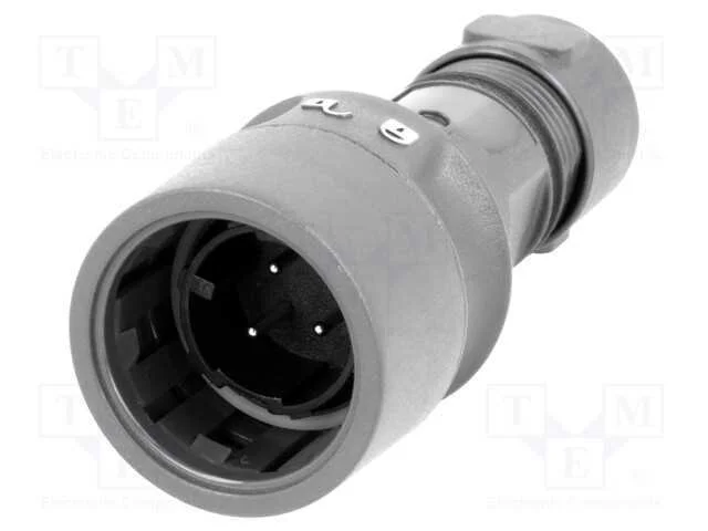 Conector: Redondos, Ficha, Macho, Pin: 3, Buccaneer 6000, Niquelado