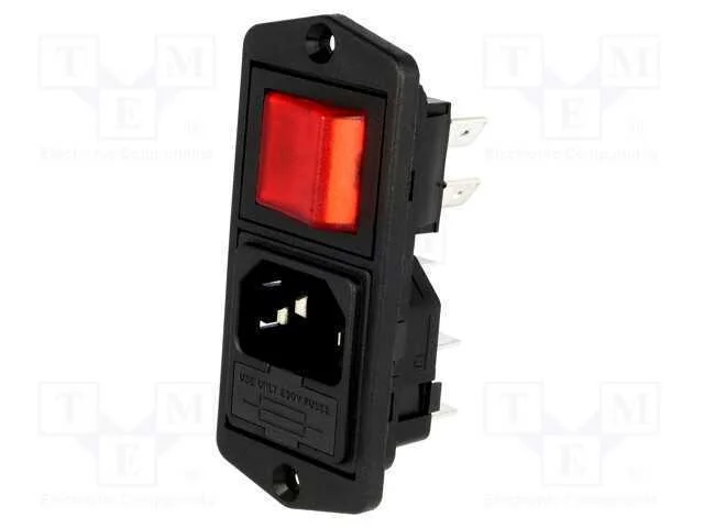 Conector: de Alimenta&ccedil;&atilde;o, Tomada, Macho, 10a, 250vac, Iec 60320