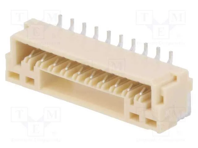 Tomada, fio-placa, macho, GH, 1,25mm, PIN: 10, SM.