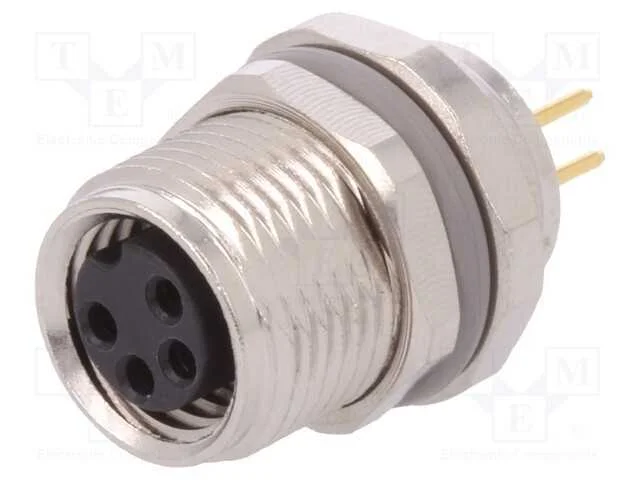 Conector: M8, f&ecirc;mea, PIN: 4, n&atilde;o blindados, tomad.