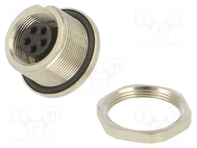 Conector: M9, tomada, f&ecirc;mea, Cobertura: dourado, .