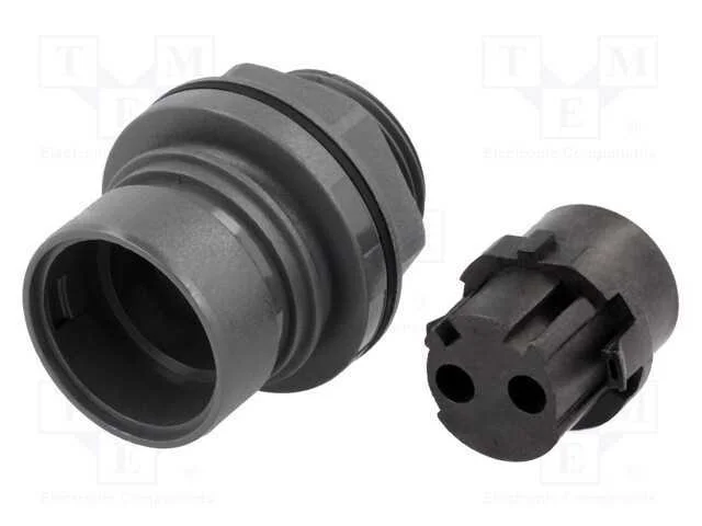 Conector: redondos, tomada, f&ecirc;mea, PIN: 2, sem co.