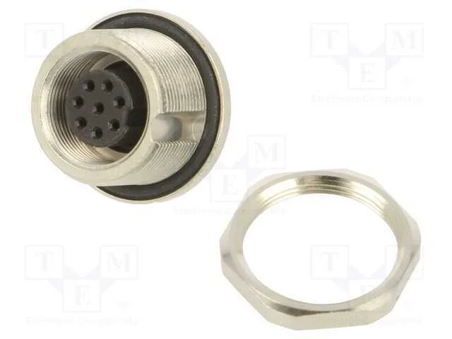 Conector: M9, tomada, f&ecirc;mea, Cobertura: dourado, .