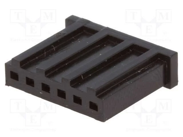 Ficha, Fio-Placa, F&ecirc;mea, Ampmodu Mod Ii, 2,54mm, Pin: 6, com Cabo