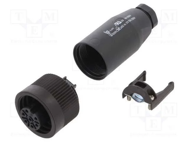 Conector: Redondos, Ficha, 692,693,Rd24, F&ecirc;mea, Pin: 7, Prateado
