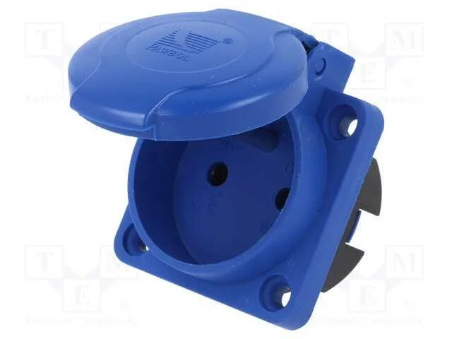 Conector: de alimenta&ccedil;&atilde;o, tomada, 2P+PE, 250VAC, .