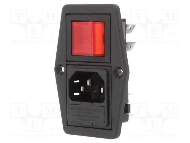 Conector: de Alimenta&ccedil;&atilde;o, Tomada, Macho, 10a, 250vac, Iec 60320