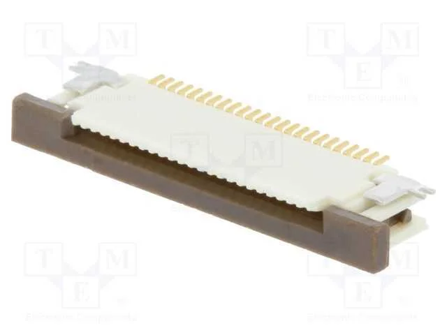 Conector: Ffc/Fpc, Horizontais, Pin: 24, Contactos Inferiores,Zif