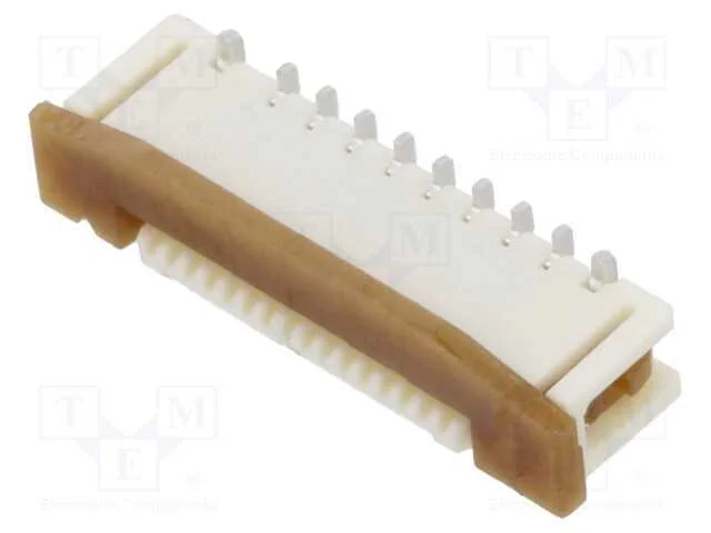 Conector: Ffc/Fpc, Verticais, Zif, Smt, Slider, 50v, 500ma, Dourado