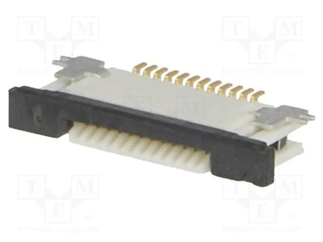 Conector: Ffc/Fpc, Horizontais, Pin: 12, Contactos Superiores,Zif