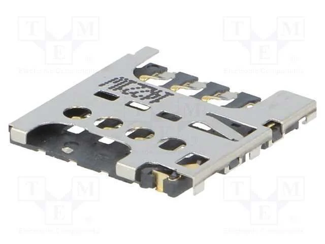Conector: para cart&otilde;es, Micro SIM, push-pull, SMT.
