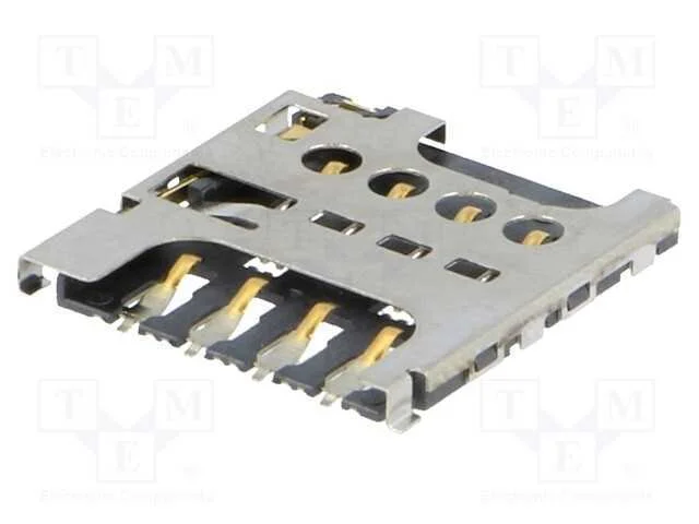 Conector: para cart&otilde;es, Micro SIM, push-pull, SMT.