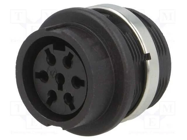 Tomada, Din, F&ecirc;mea, Sem Contactos, Pin: 7, Sistema: 360, 300v, Ip40