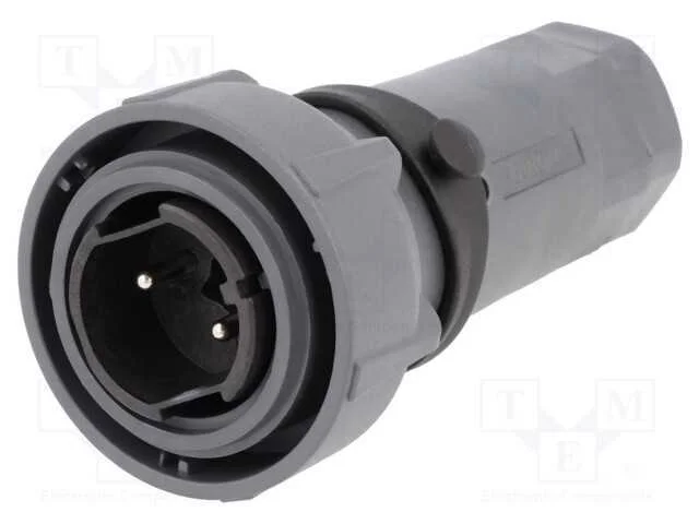 Conector: Redondos, Ficha, Macho, Pin: 2, Buccaneer 7000, Niquelado