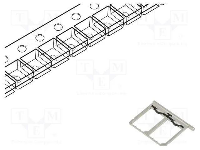 Conector: para cart&otilde;es, Nano SIM, SMT, PIN: 6