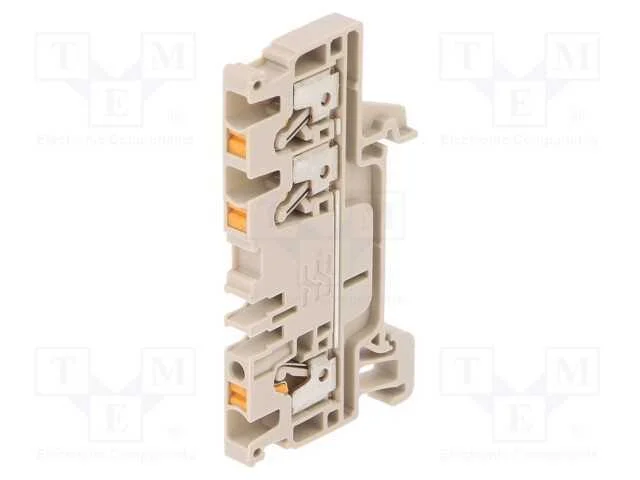 Conector: de carril, 2,5mm2, faixas: 1, bra&ccedil;adeir.
