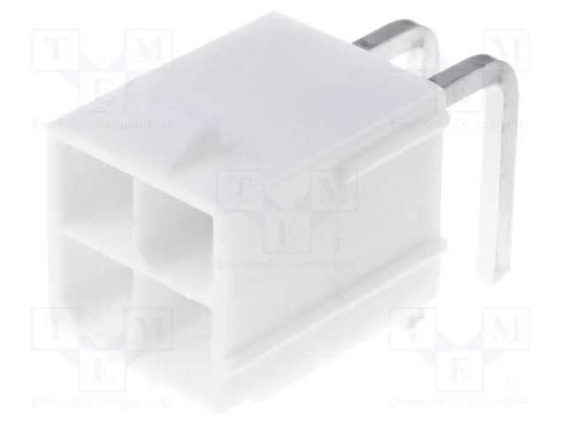 Tomada, Fio-Placa, Macho, Mini-Fit Jr, 4,2mm, Pin: 4, Tht, 13a