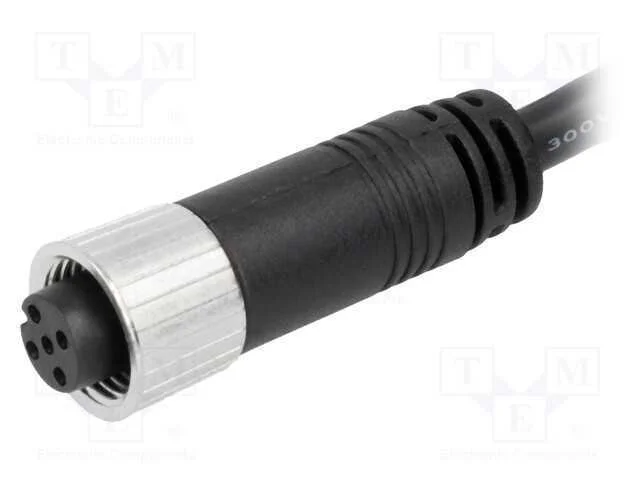 Conector M12 ficha PIN 5 femea industriais.