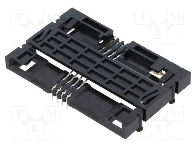 Conector: para cart&otilde;es, Smart Card, THT, dourado