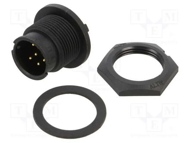 Conector: Redondos, Tomada, Tamanho B, Macho, Pin.