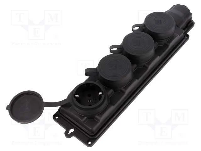 Conector: de alimenta&ccedil;&atilde;o, tomada, 2P+PE, 250VAC, .