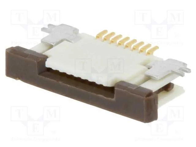 Conector: Ffc/Fpc, Horizontais, Pin: 8, Contactos Inferiores,Zif