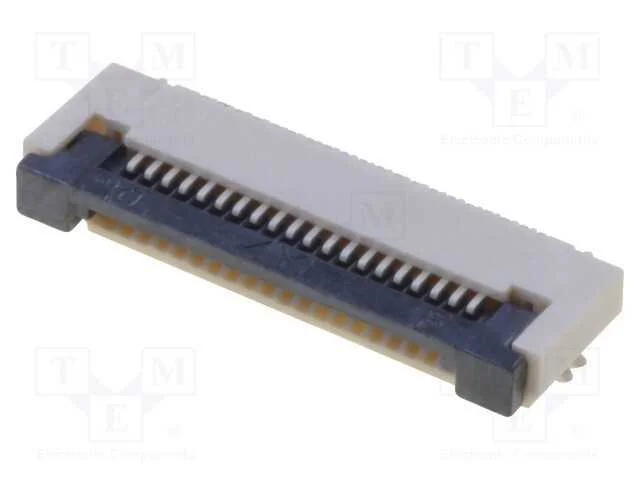 Conector: Ffc/Fpc, Horizontais, Pin: 20, Contactos Inferiores,Zif