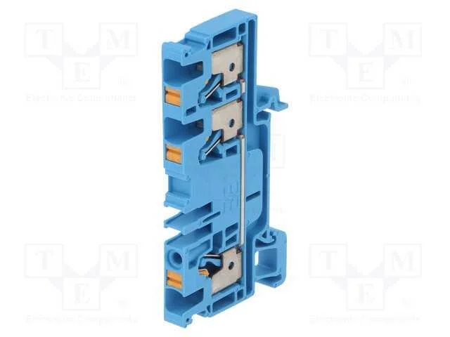 Conector: de carril, 4mm2, faixas: 1, bra&ccedil;adeiras.