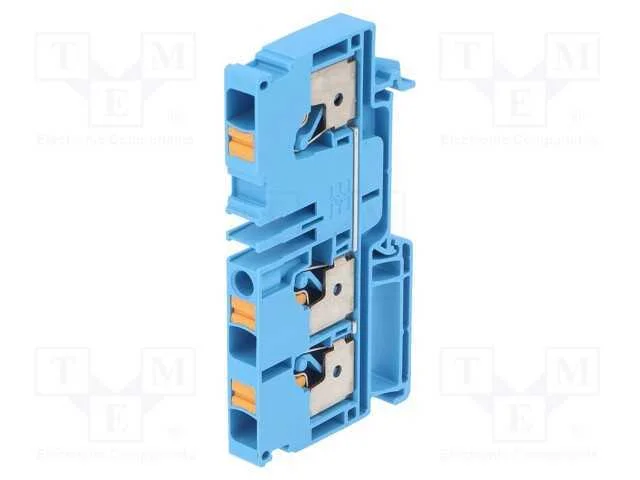 Conector: de carril, 6mm2, faixas: 1, bra&ccedil;adeiras.
