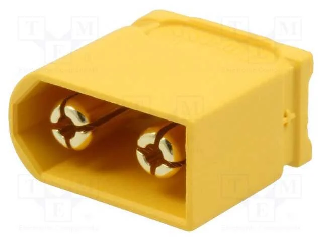 Ficha, de Alimenta&ccedil;&atilde;o Dc, Xt60, Macho, Pin: 2, com Cabo, Solda, 30a