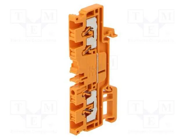Conector: de carril, 2,5mm2, faixas: 1, bra&ccedil;adeir.