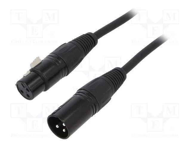 Macho-f&eacute;mea, PIN: 3, Cabo: XLR-XLR, 1m