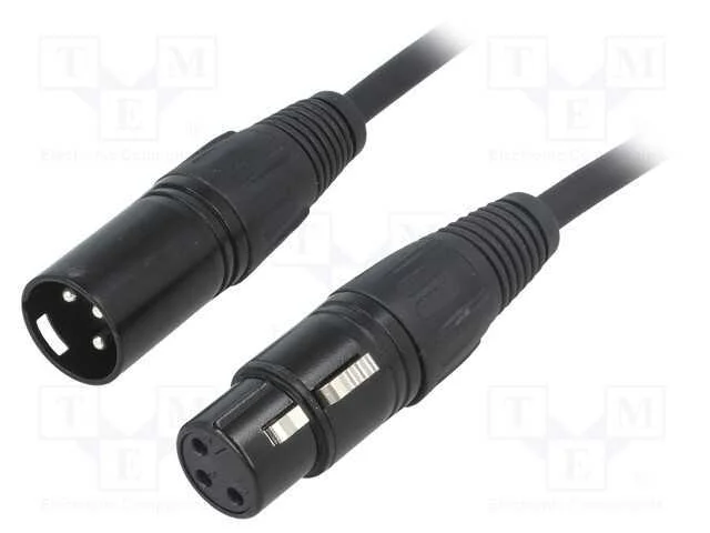 Macho-f&eacute;mea, PIN: 3, Cabo: XLR-XLR, 1,5m