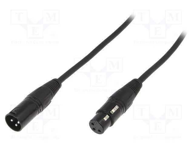 Macho-f&eacute;mea, PIN: 3, Cabo: XLR-XLR, 5m
