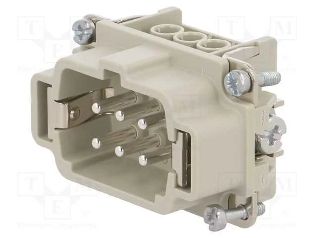 Conector: Hdc, Inserto de Contatos, Macho, Epic H-Be, Pin: 6, 6+Pe