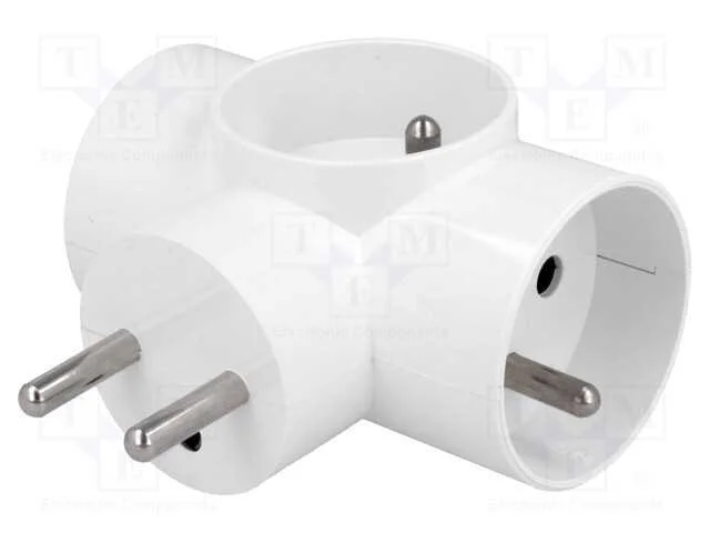 Conector: de alimenta&ccedil;&atilde;o, multiplicador, 2P+PE, 2.