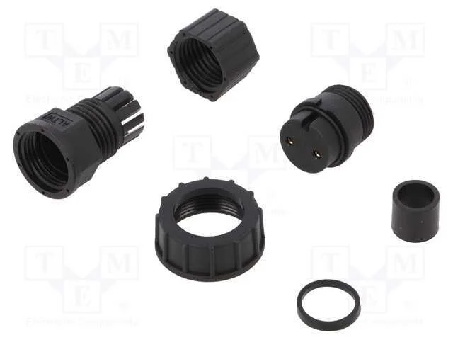 Conector: redondos, ficha, Tamanho D, f&ecirc;mea, PIN:.