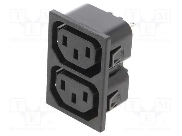 Conector: de alimenta&ccedil;&atilde;o, f&ecirc;mea, tomada, 250VAC, .