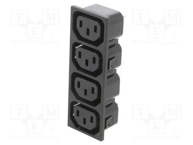 Conector: de alimenta&ccedil;&atilde;o, f&ecirc;mea, tomada, 250VAC, .